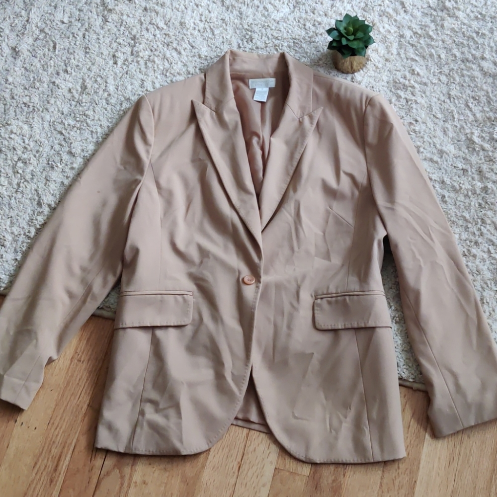 Worthington stretch tan blazer